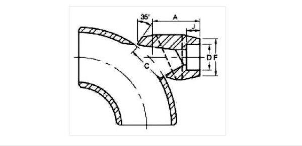 90 Degree Elbow Outlet Socket Weld Fittings Dimensions 90 Degree Elbow Outlet Socket Weld Fittings Dimensions